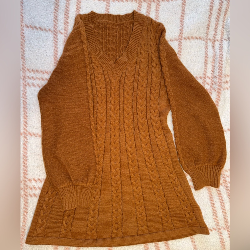 NWT Brown Halara sweater dress